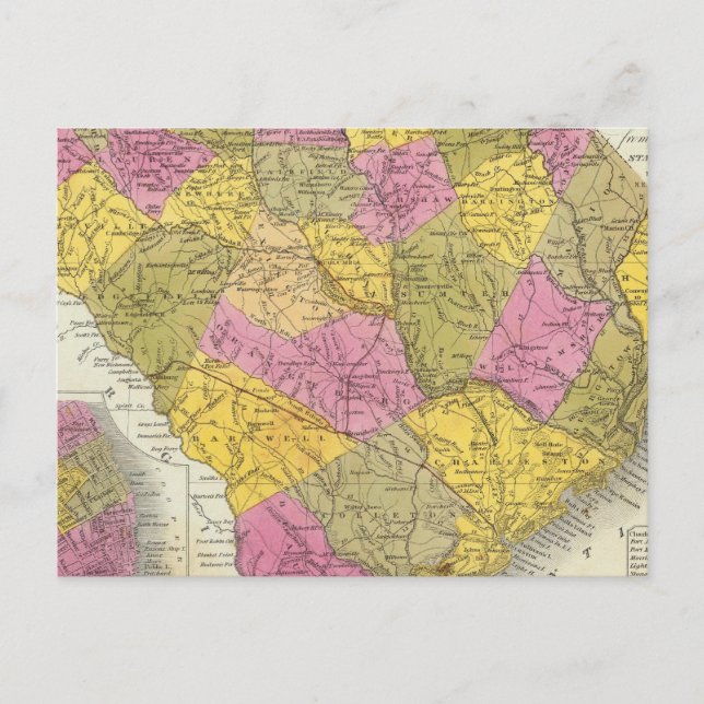 Neue Karte von South Carolina (Vorderseite)