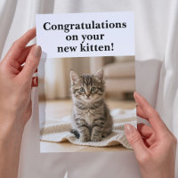 Neue Katze Herzlichen Glückwunsch Süße Sentimental