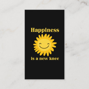 Neue Kniegelenksersatz Funny Operation Erholung Ge Visitenkarte