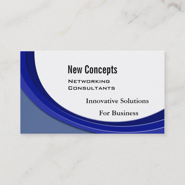 Neue Konzepte, IT Consultants Business Card Visitenkarte (Vorderseite)