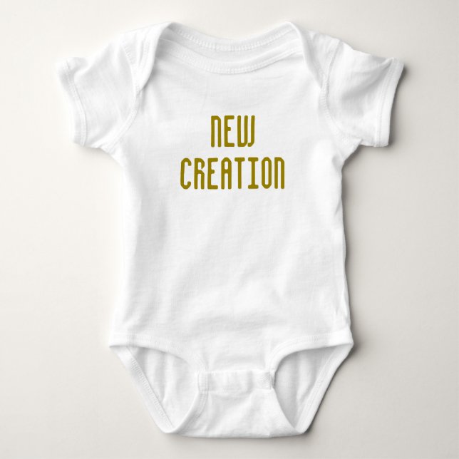 Neue Kreation - Baby Boy Bodysuit Gold Baby Strampler (Vorderseite)
