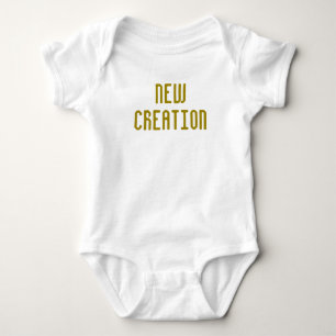 Neue Kreation - Baby Boy Bodysuit Gold Strampler