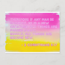 Neue Kreatur in Christus - Glaubenspostkarte