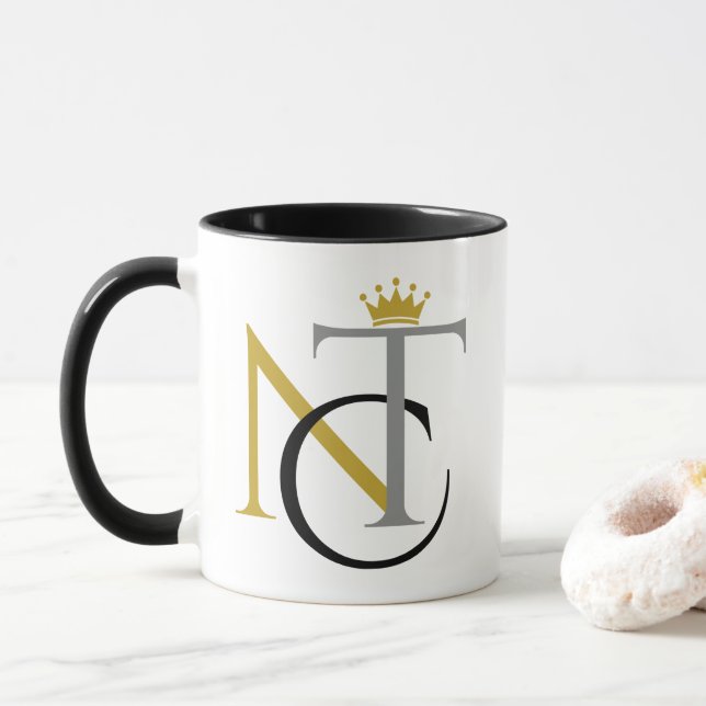 Neue Kronen und Thrones™-Logo-Christlich Tasse (Mit Donut)