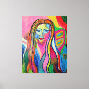 Neue Künstler: Debbie Davidsohn Self-Portrait Leinwanddruck