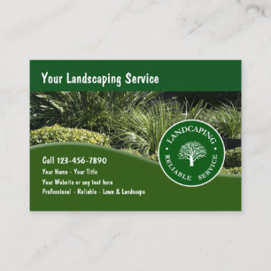 Neue Landscaping Business Cards Visitenkarte
