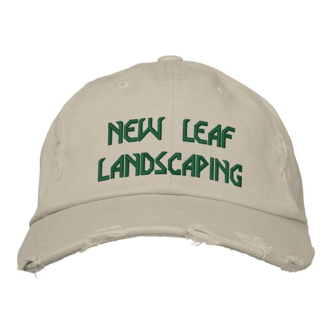NEUE LEAF-LANDSCAPING BESTICKTE KAPPE (Vorderseite)