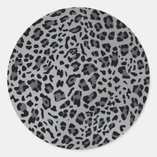 Neue Leopard-Textur 11 Runder Aufkleber