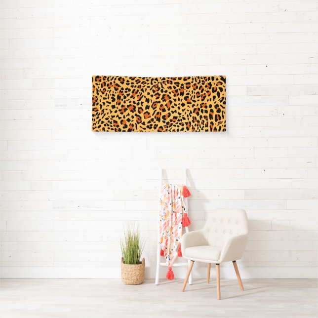 Neue Leopard-Textur 3 Banner (Insitu)