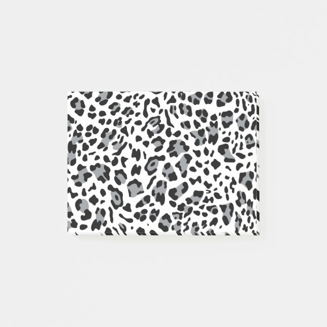 Neue Leopard-Textur 4 Post-it Klebezettel (Vorderseite)