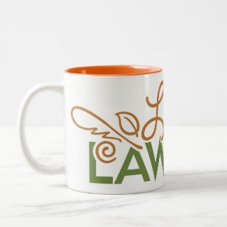 Neue LessLawn Logo-Tasse Zweifarbige Tasse