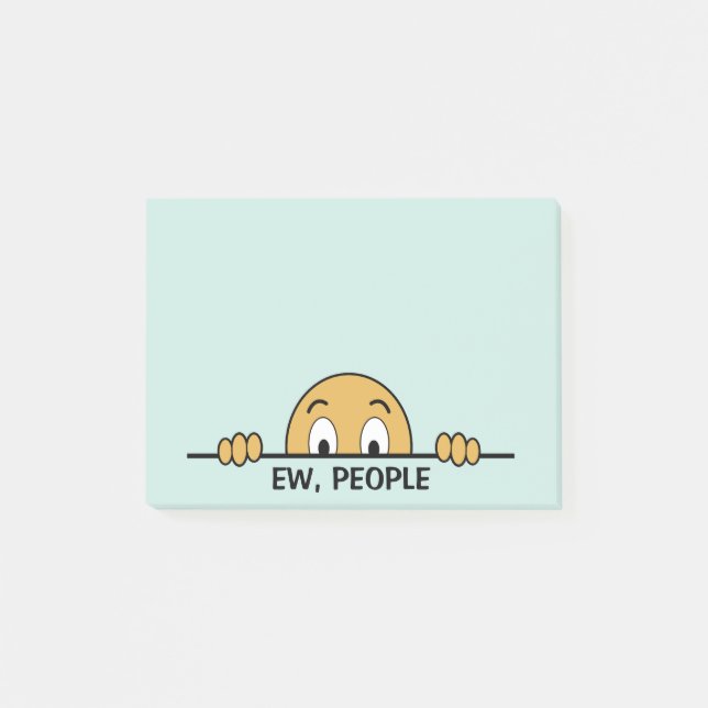 Neue Leute verwirrt Post-it Klebezettel (Vorderseite)