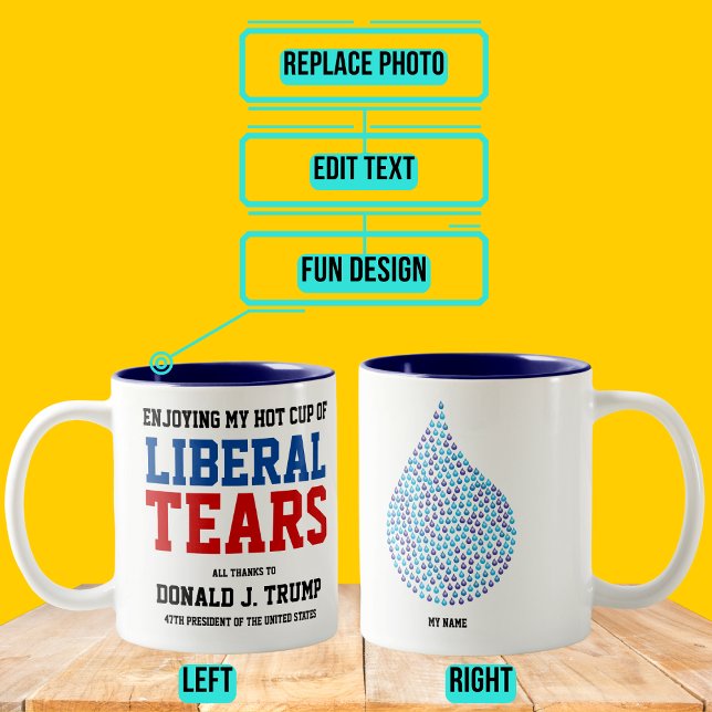 Neue liberale Tränen Zweifarbige Tasse (Please enjoy our design and see the others in the collection.)