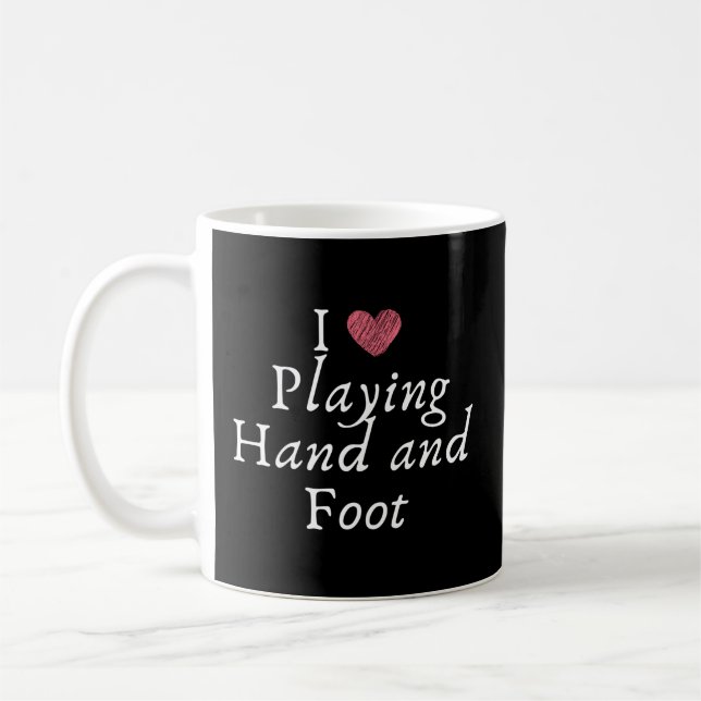 Neue Liebe für Hand- und Fußkartenspiel Kaffeetasse (Links)