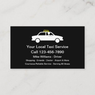 Neue lokale Taxi-Service-Geschäftskarten Visitenkarte