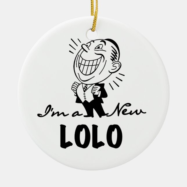 Neue Lolo T - Shirt und Geschenke lächeln Keramikornament (Vorne)