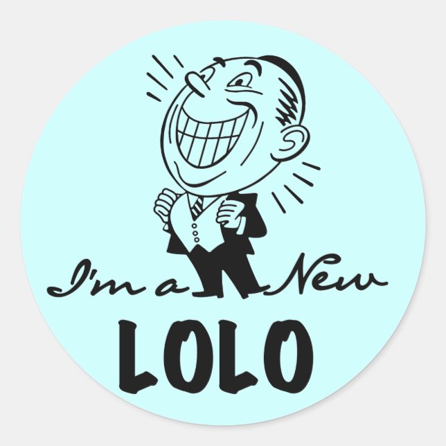 Neue Lolo T - Shirt und Geschenke lächeln Runder Aufkleber (Vorderseite)