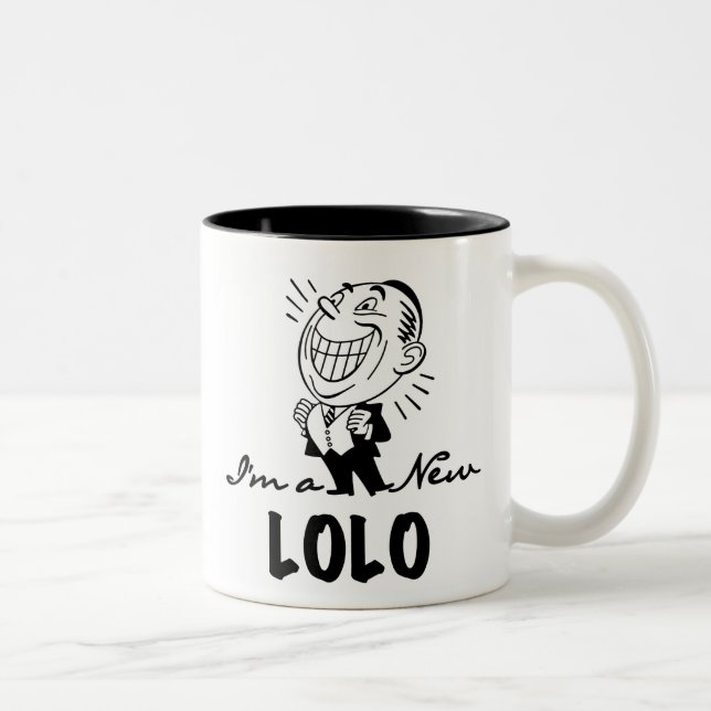 Neue Lolo T - Shirt und Geschenke lächeln Zweifarbige Tasse (Rechts)