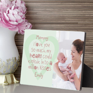 Neue Mama-Foto - Ich liebe dich Kinder Gedicht Min Fotoplatte