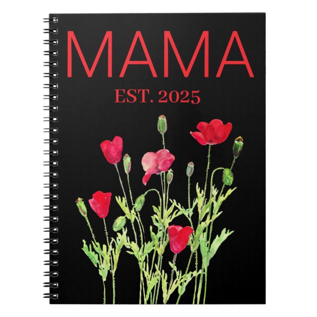 Neue MAMA-rote Pflaumen Notizblock (Vorderseite)