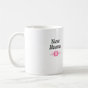 Neue Mama-Tasse. Baby Mädchen. Mutterschaftsgesche Kaffeetasse