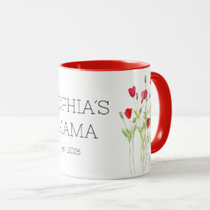 Neue Mama-Tasse, Rote Mohn Tasse