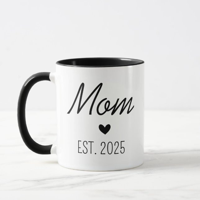 Neue Mami und Daddy Kaffeetasse Erstmalige Mutter (Links)