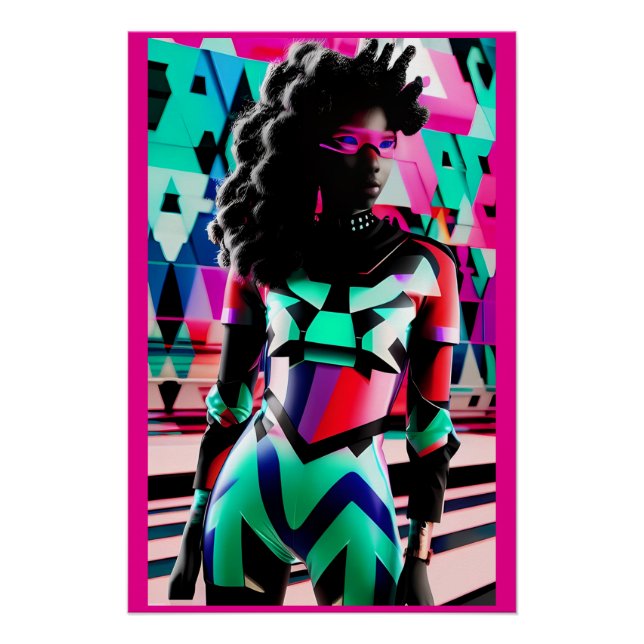 Neue Memphis-Entwurfshindernisse Poster (Vorderseite)