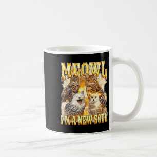 Neue Meowl-Seele Schmutzige Katze Eule Kaffeetasse