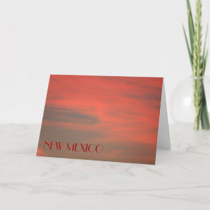 NEUE MEXICO Red Sky Note Card Karte