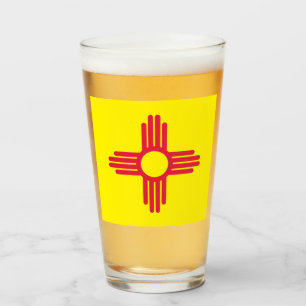 Neue Mexiko-Flagge Glas