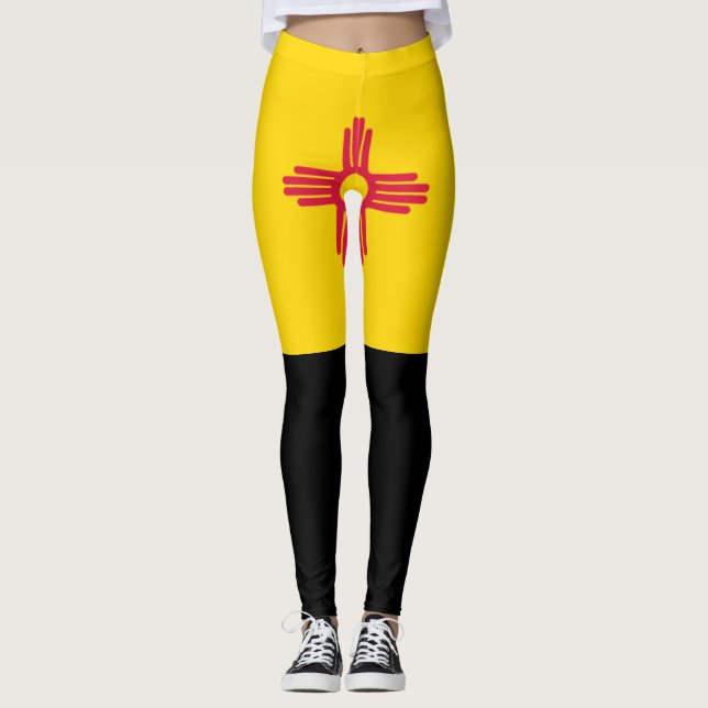 Neue Mexiko-Flagge Leggings (Vorderseite)
