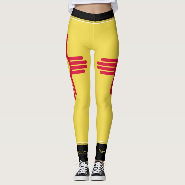 Neue Mexiko-Flagge Leggings (Vorderseite)