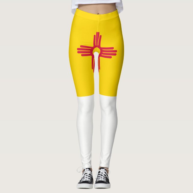Neue Mexiko-Flagge Leggings (Vorderseite)