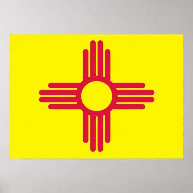 Neue Mexiko-Flagge Poster (Vorne)