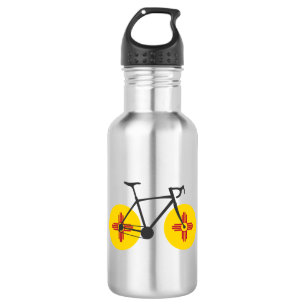Neue Mexiko-Flagge Radfahren Edelstahlflasche