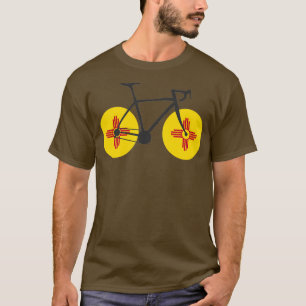 Neue Mexiko-Flagge Radfahren T-Shirt