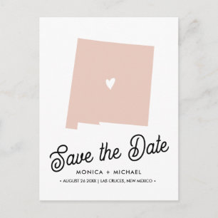 NEUE MEXIKO Staat Hochzeit in Urlaubsort JEDE FARB Ankündigungspostkarte