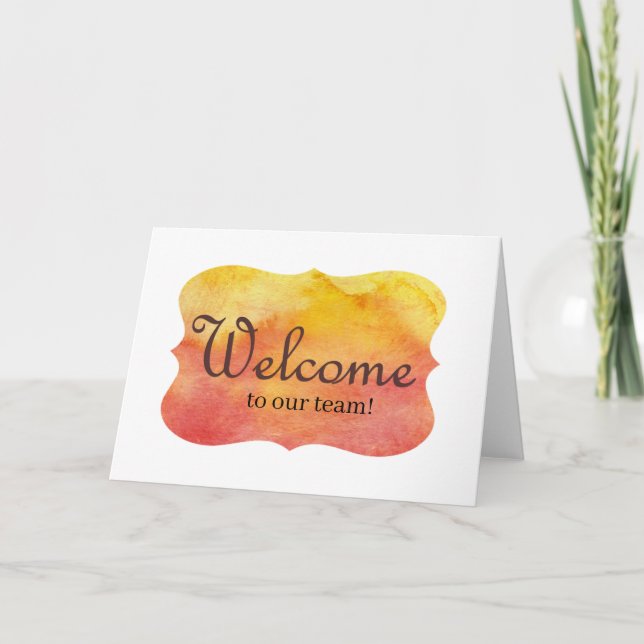 Neue Mietserie - Sonnenschein - Welcome Card Karte (Vorderseite)