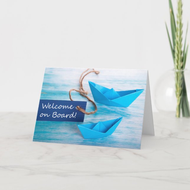 Neue Mietserie - Willkommen im Team - an Bord Karte (Vorderseite)