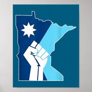 Neue Minnesota-Rebellenstaatsflagge Poster