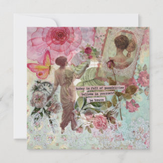 Neue Möglichkeiten flache Grußkarte