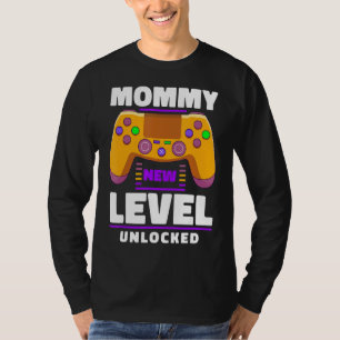 Neue Mommy Level Unlocks Videospiel Lover New Moth T-Shirt