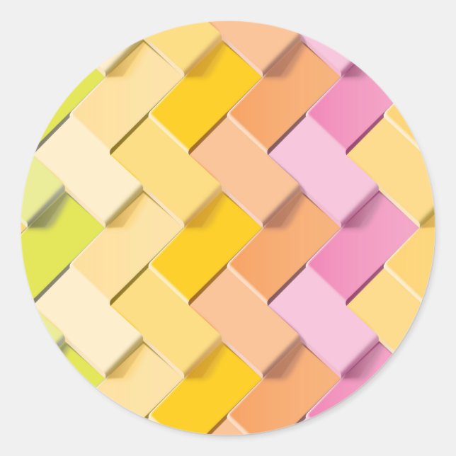 Neue Mustererstellung Runder Aufkleber (Vorderseite)