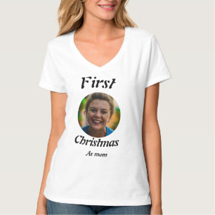 Neue Mutter 2025 Weihnachtsfoto T-Shirt