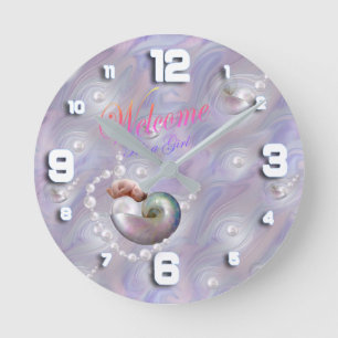 Neue Mutter Babydusche Geschenk Baby Runde Uhr