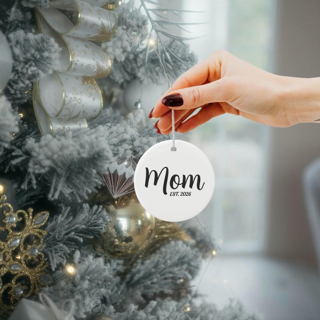Neue Mutter Geschenk Muttertag eingerichtet Keramik Ornament (new mom ornaments christmas mother for herew parent first time mom)
