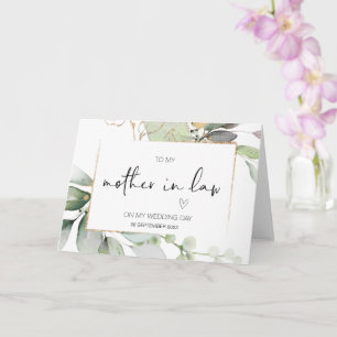 Neue Mutter im Recht Hochzeit Danke von Bride Car Karte