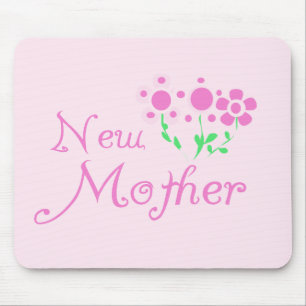 Neue Mütter Rosa Blume T - Shirt und Geschenke Mousepad