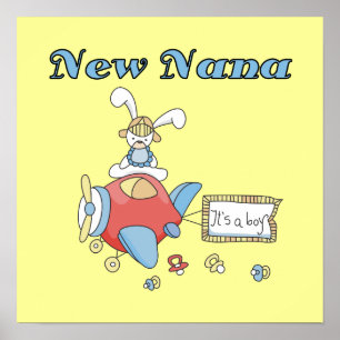 Neue Nana von Boy Airplane Geschenke Poster